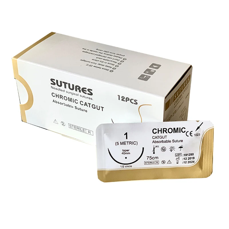 Sterile packaged sutures
